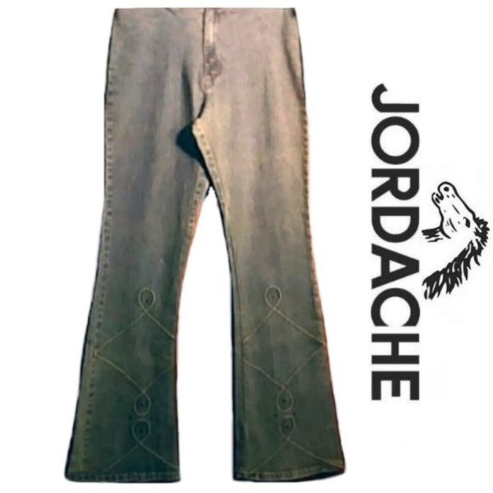 VINTAGE Y2K Jordache Stretch Denim Jeans Bell Bottom Bootcut Flare RARE